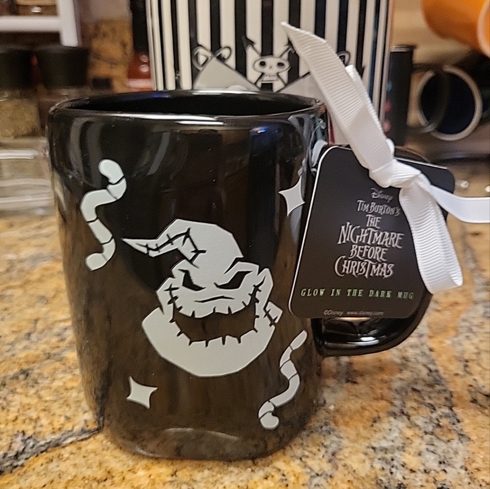 Oogie Boogie Rae Dunn Nightmare Before Christmas Glow in the Dark Mug